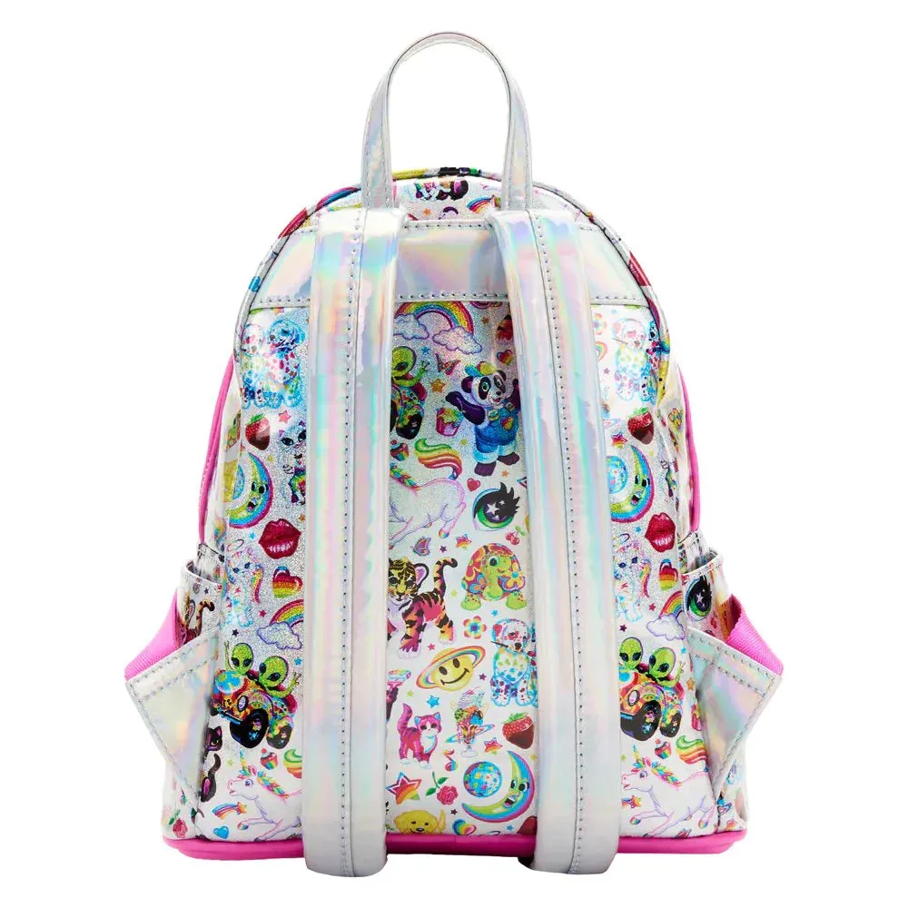Lisa Frank Mini Backpack Iridescent AOP Loungefly