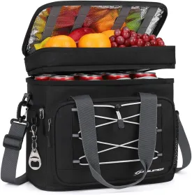 Maelstrom Soft Cooler Bag,Collapsible Soft Sided Cooler,24/30/60/75 Cans Beach Cooler,Ice Chest,Large Leakproof Camping Cooler,Portable Travel Cooler for Grocery Shopping,Camping,Road Trips