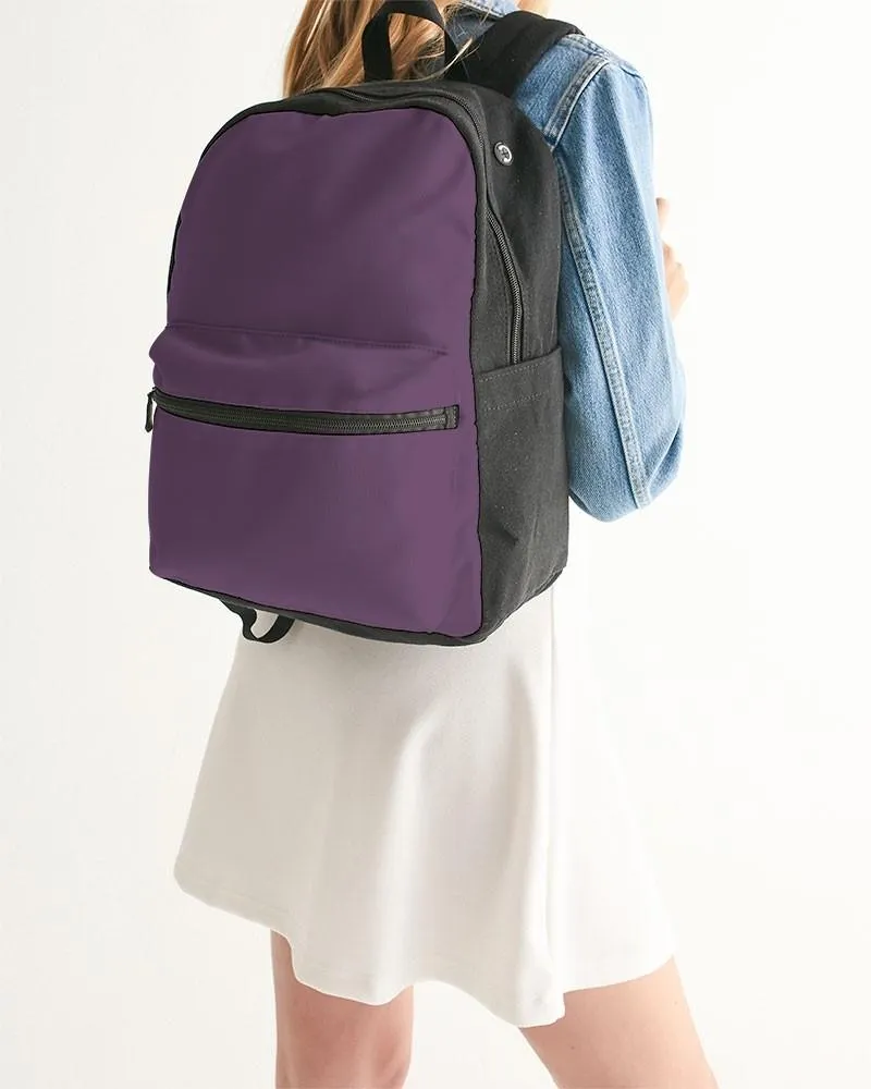 Medium Dark Purple Canvas Backpack | Medium Dark Pastel Purple | C30M60Y0K60