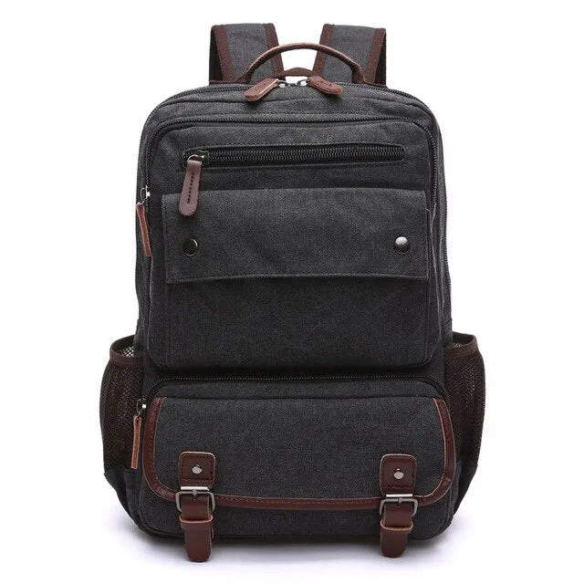 Men Vintage Canvas Backpack