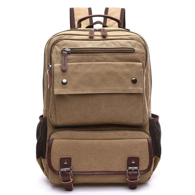 Men Vintage Canvas Backpack