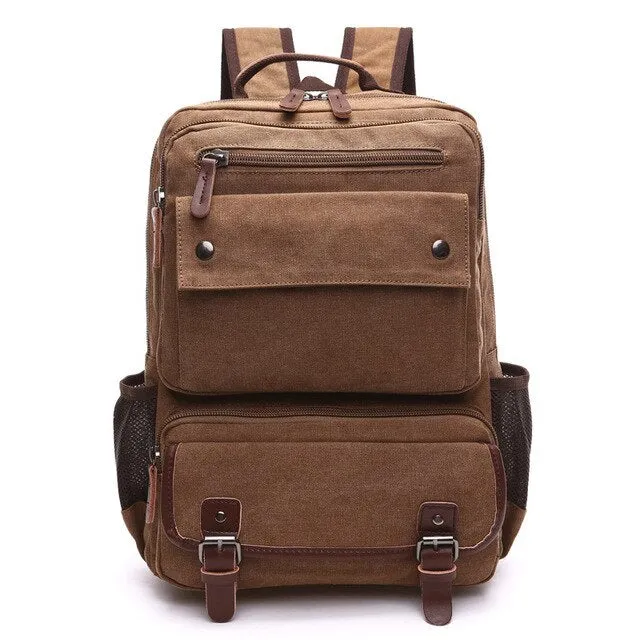 Men Vintage Canvas Backpack