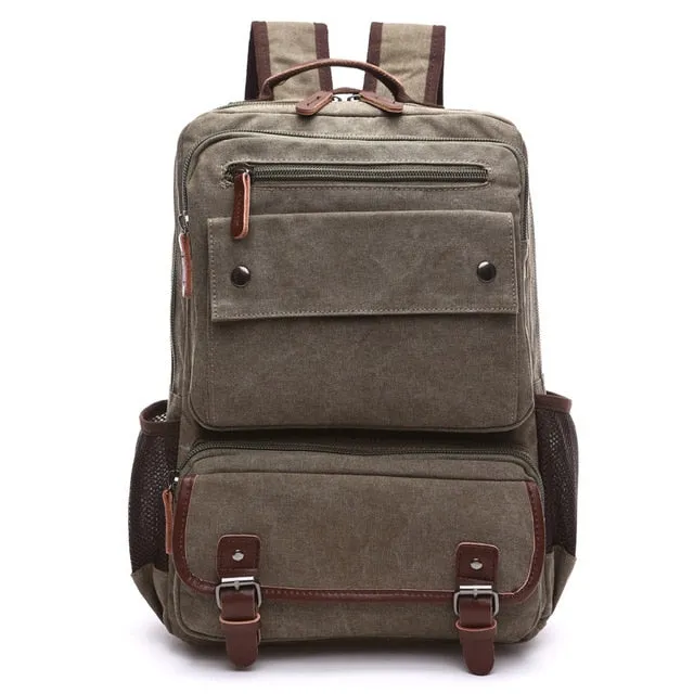 Men Vintage Canvas Backpack