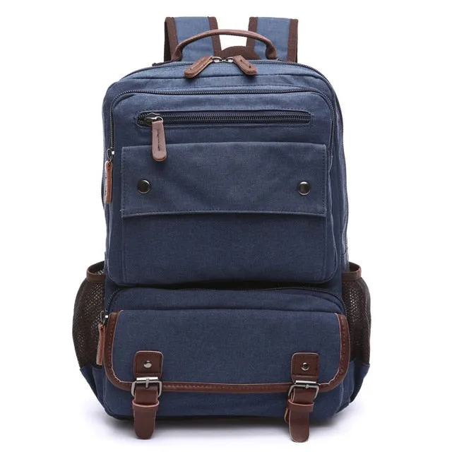 Men Vintage Canvas Backpack