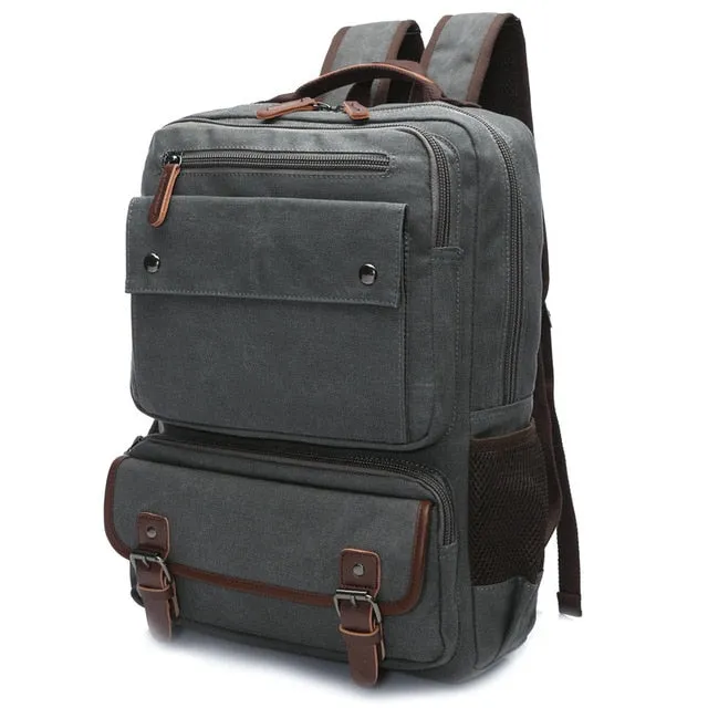 Men Vintage Canvas Backpack