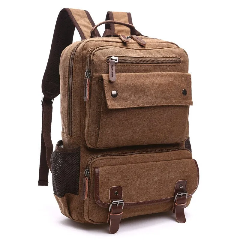 Men Vintage Canvas Backpack