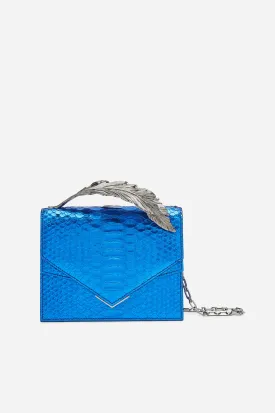 Metallic Blue Python with Gunmetal Feather (TEST)