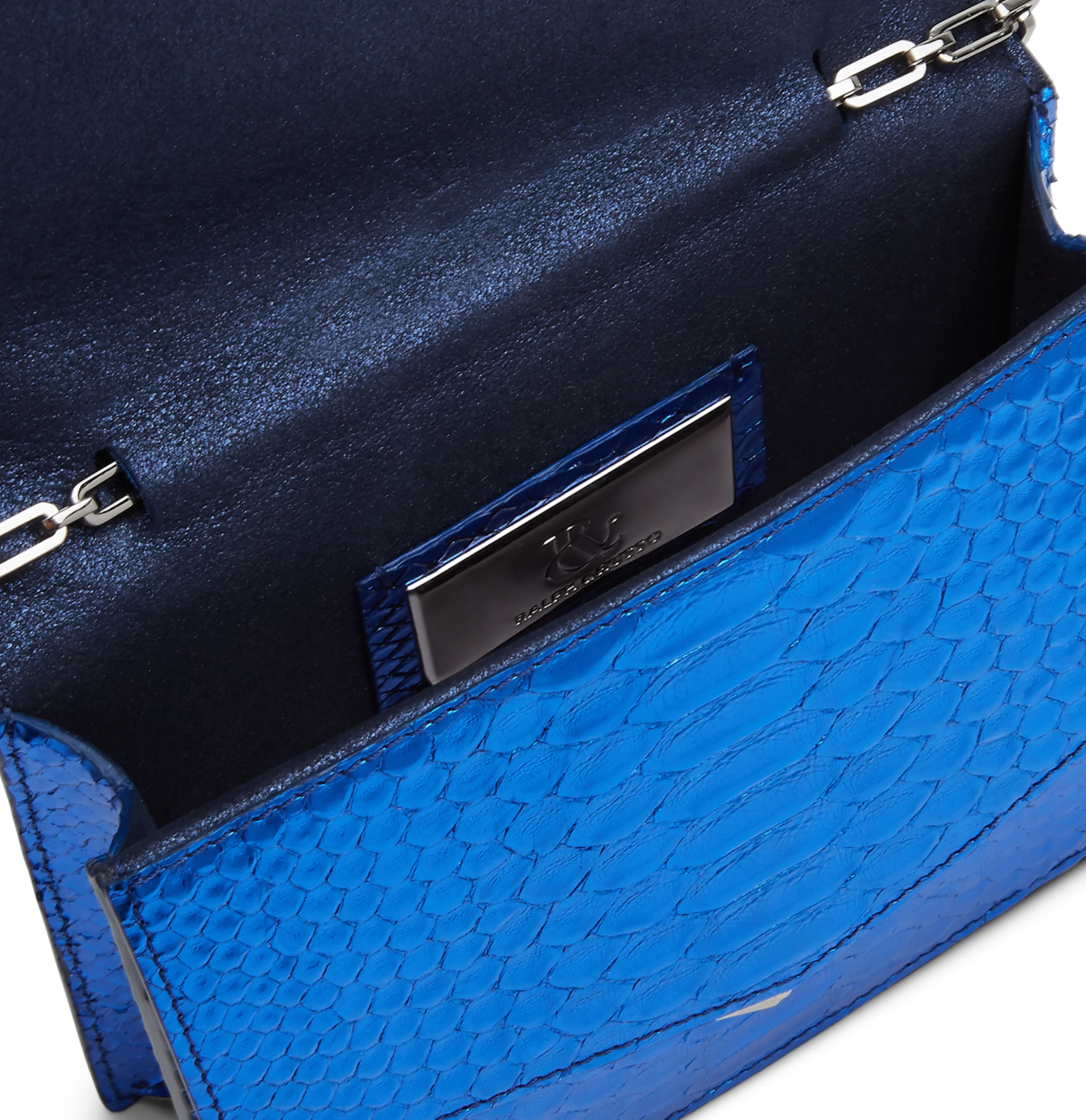 Metallic Blue Python with Gunmetal Feather (TEST)