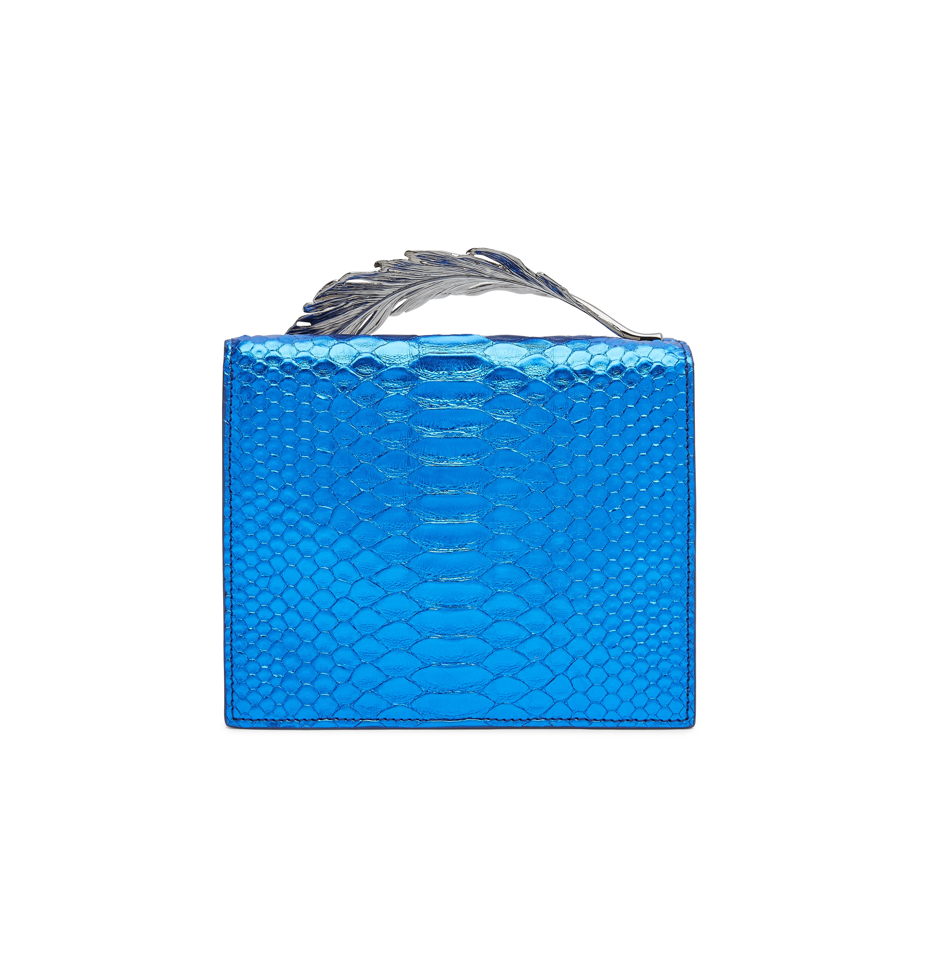 Metallic Blue Python with Gunmetal Feather (TEST)