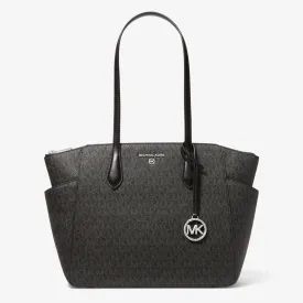 Michael Michael Kors Marilyn Medium Logo Tote Bag, Black