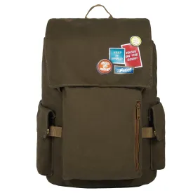 Milestone 20L Olive Canvas Laptop Backpack