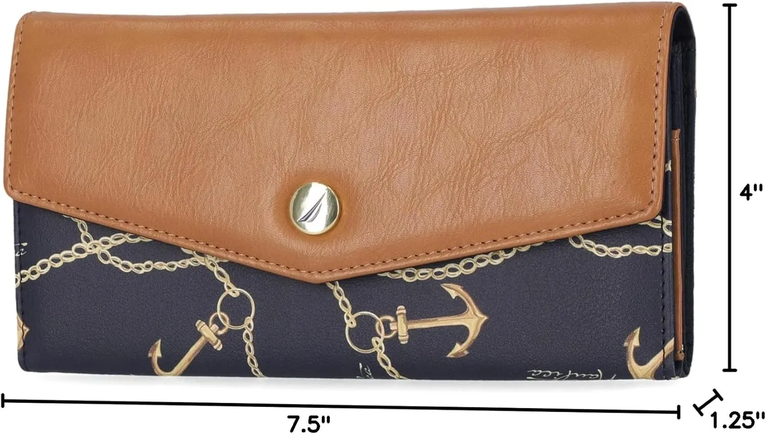 Nautica Money Manager RFID Slim and Small Wallet for Women - Credit Card Holder with Coin Purse and Zipper Wallet, Women's Clutch Organizer