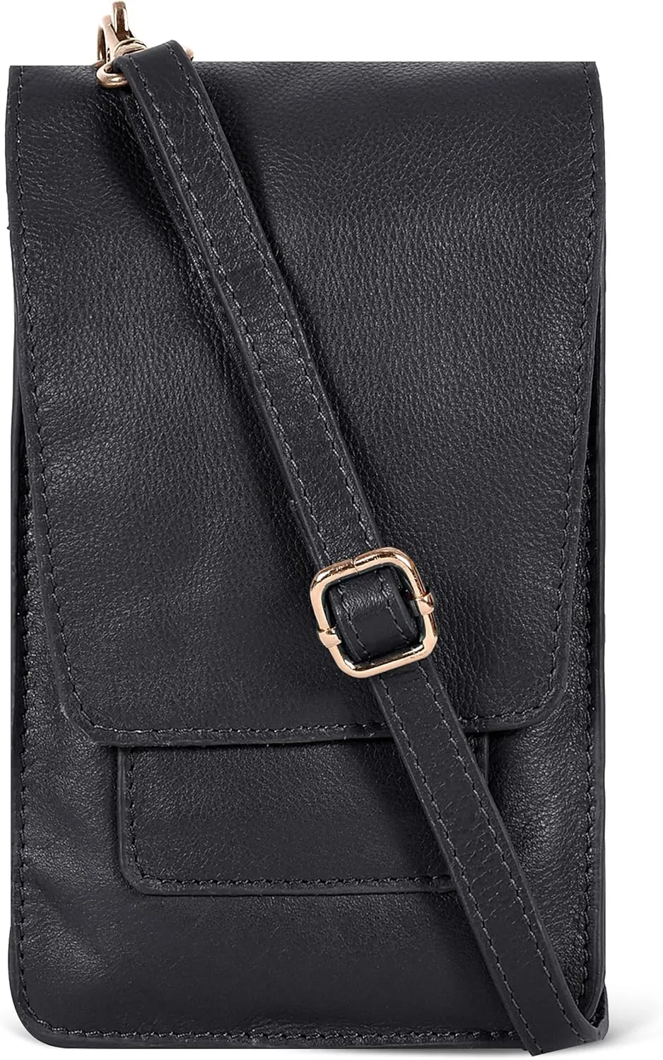 Oak Leathers Small Crossbody Bag For Women - Mini Cell Phone Purse - Crossover Wallet Bag With Adjustable Shoulder Strap