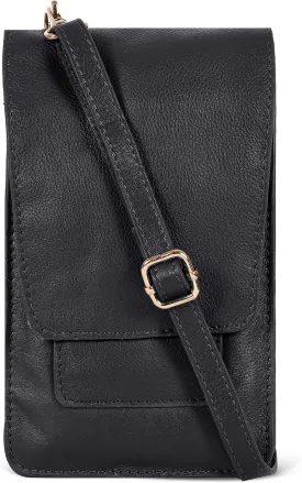 Oak Leathers Small Crossbody Bag For Women - Mini Cell Phone Purse - Crossover Wallet Bag With Adjustable Shoulder Strap