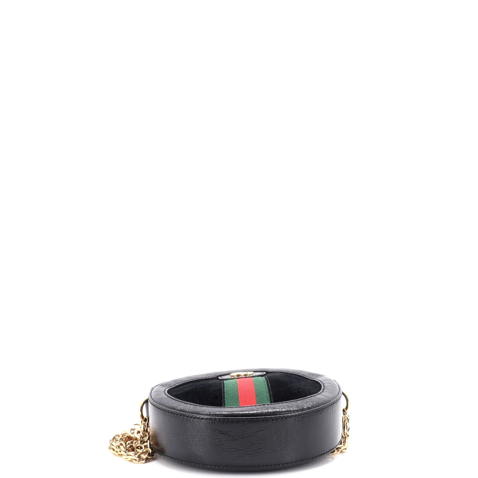 Ophidia Round Shoulder Bag Suede Mini