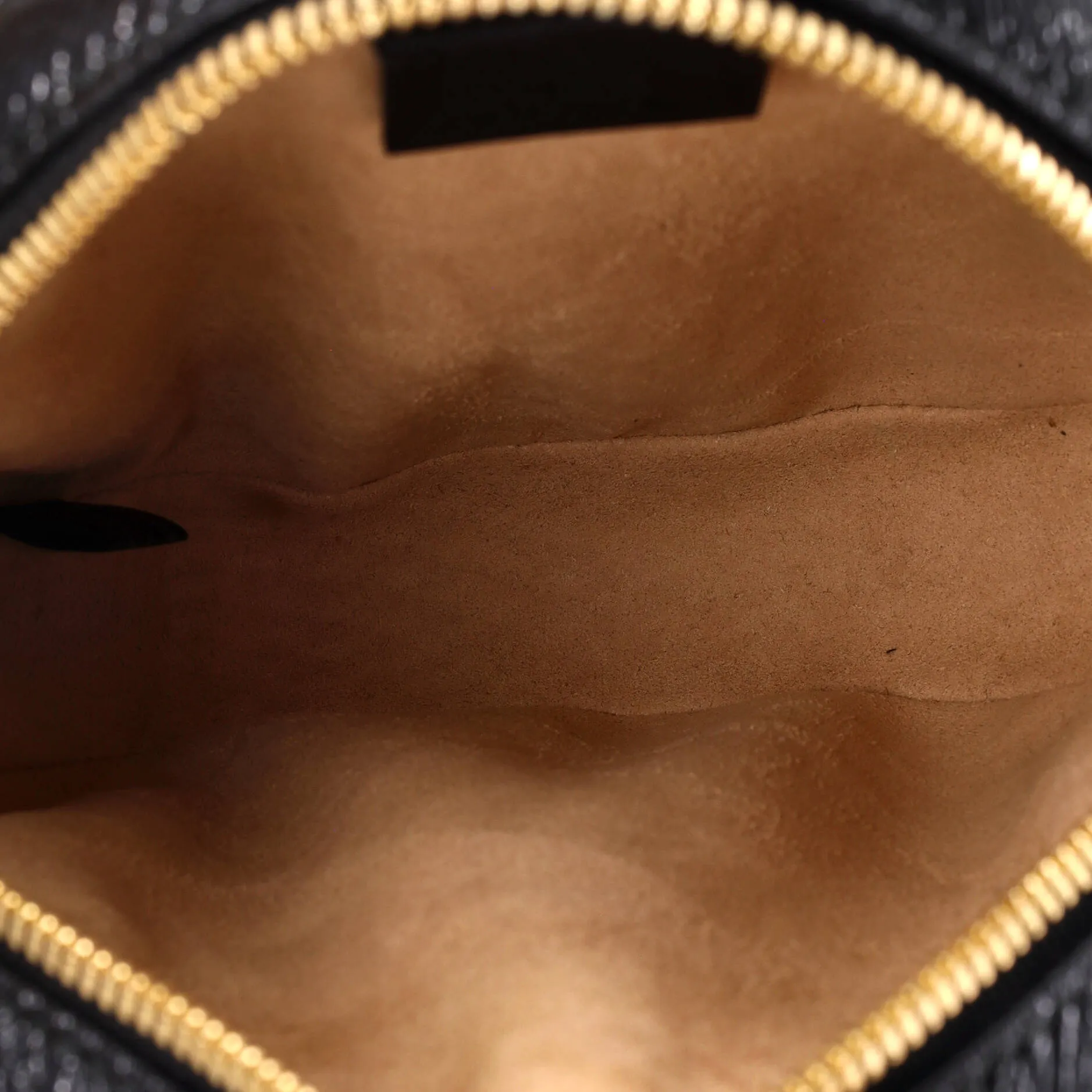 Ophidia Round Shoulder Bag Suede Mini