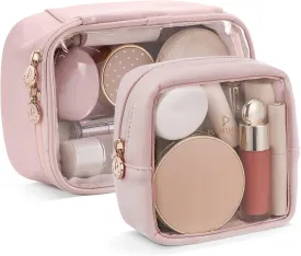 Pocmimut Makeup Bag,Mini Makeup Pouch with Small Toiletry Bag for Car Accessories for Women,Travel Essentials Organizers,Pink