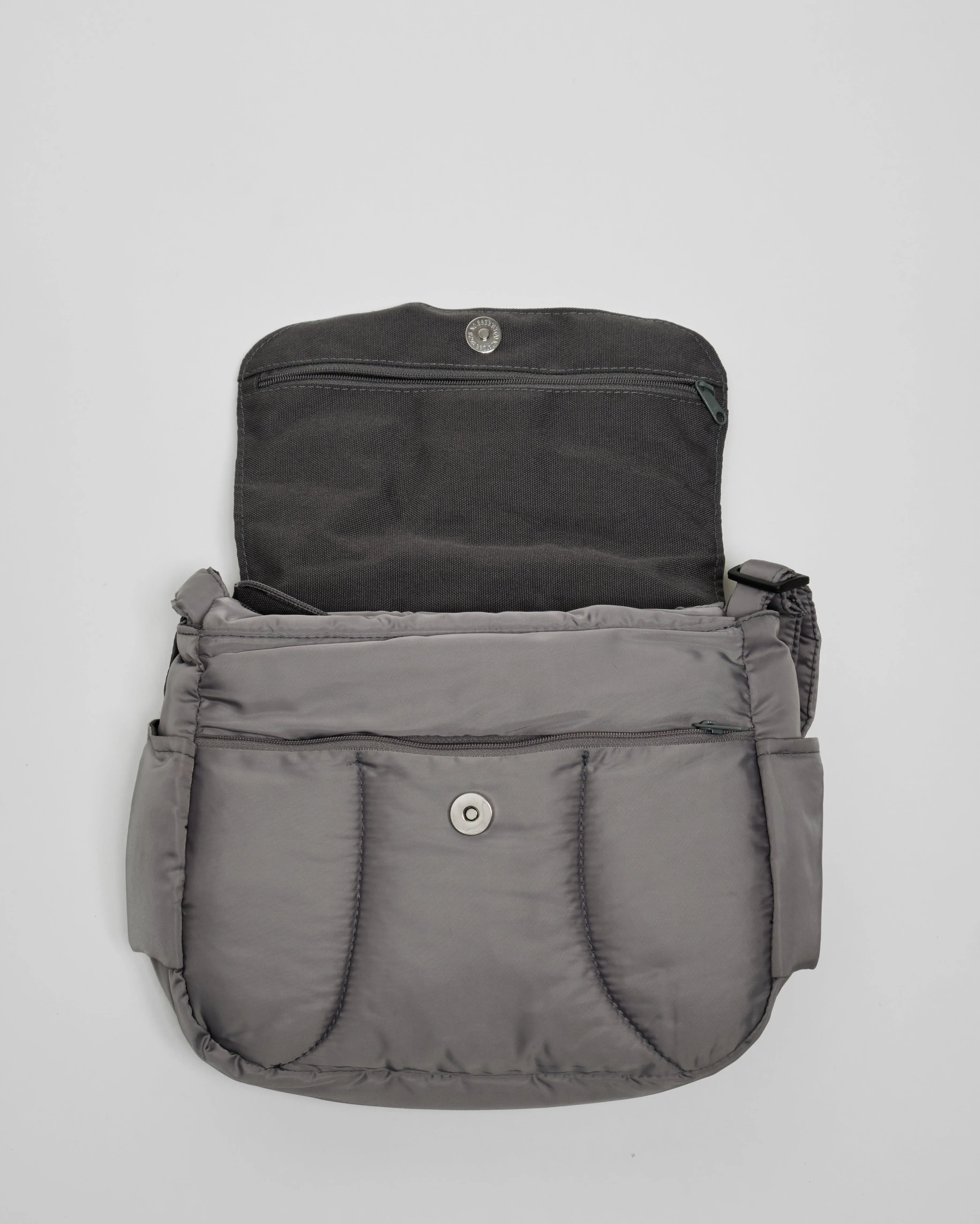 Puffies Grey Multi-Carry Crossbody Bag