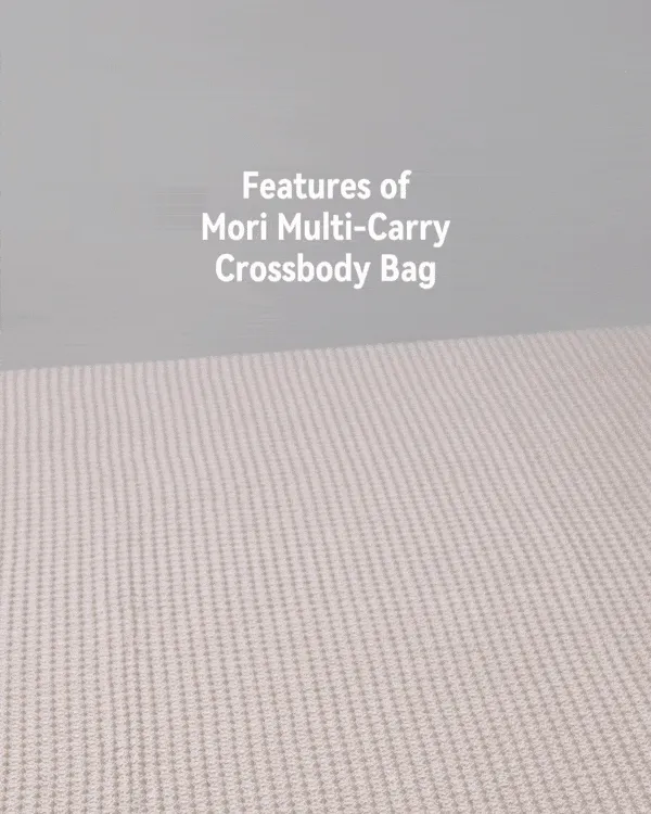 Puffies Grey Multi-Carry Crossbody Bag