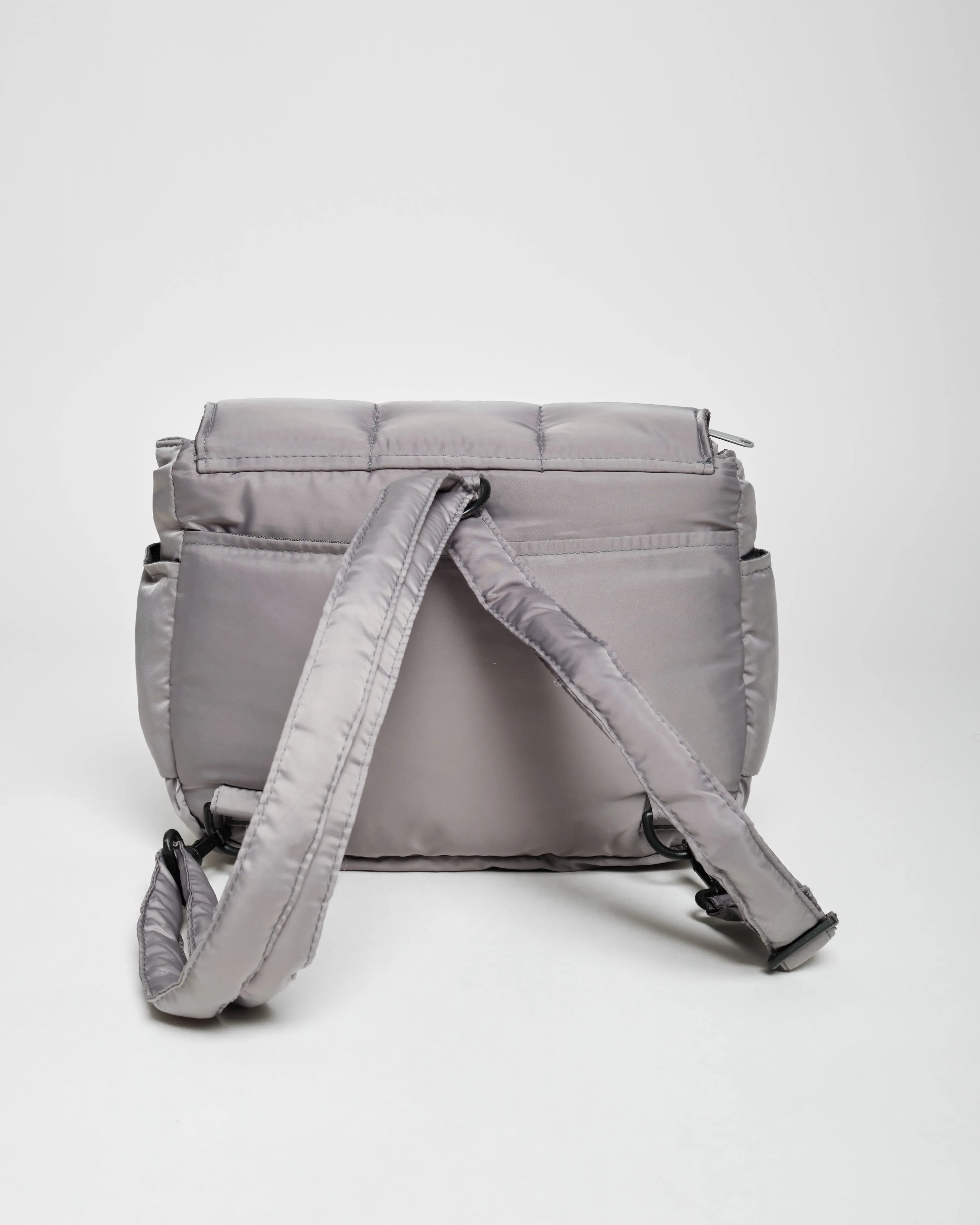 Puffies Grey Multi-Carry Crossbody Bag