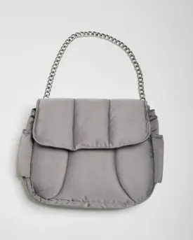 Puffies Grey Multi-Carry Crossbody Bag