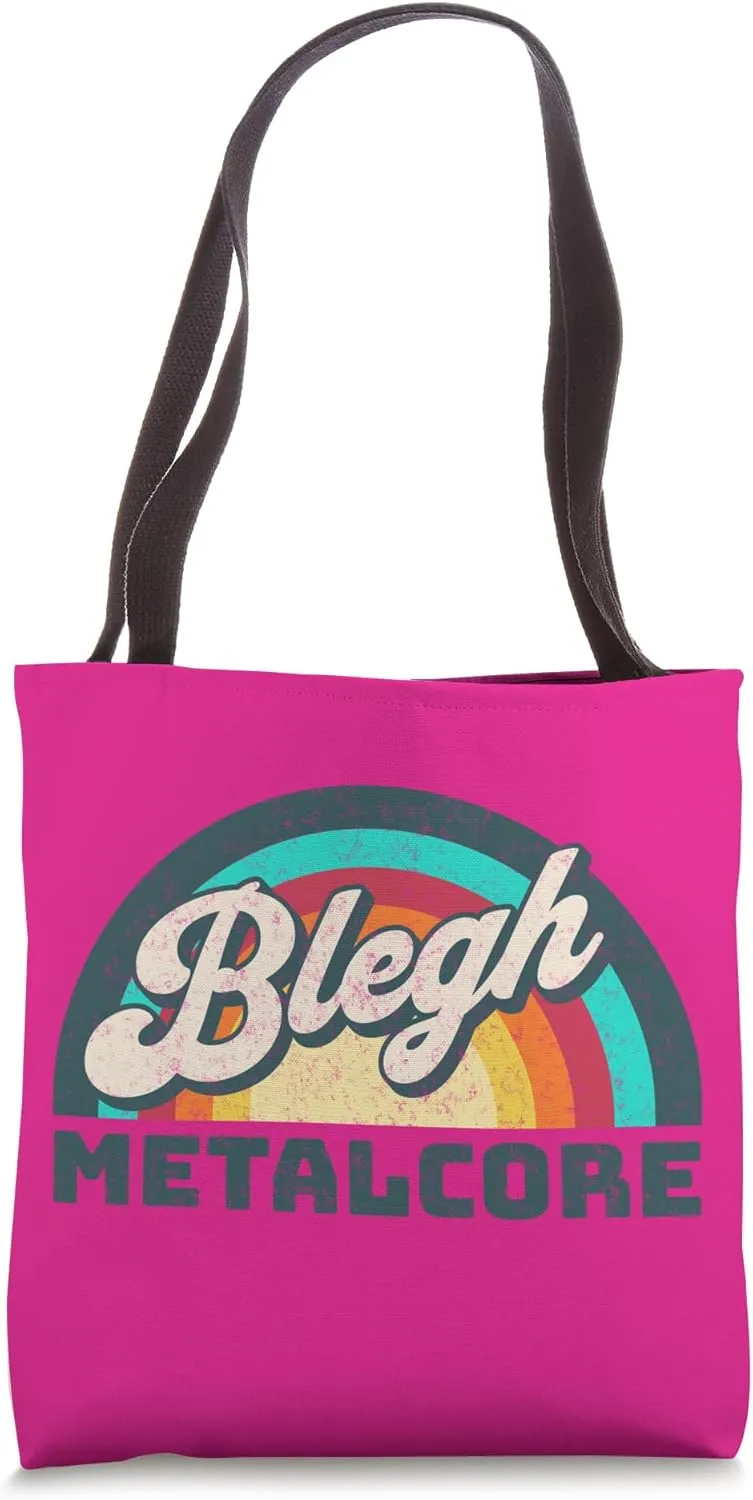 Rainbow Belgh Metalcore and Emo Hardcore Scream Breakdown Tote Bag