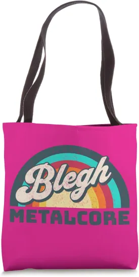 Rainbow Belgh Metalcore and Emo Hardcore Scream Breakdown Tote Bag