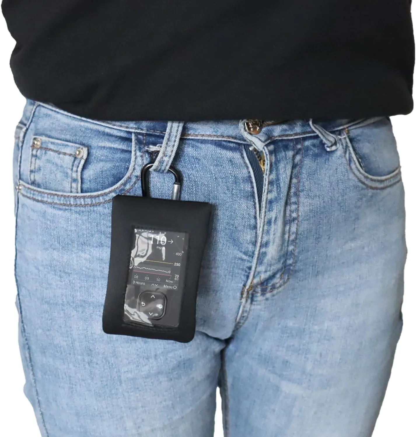 rainbowstar Blood Glucose Meter Case with Belt Clip & Hook for Dexcom G7 Receiver Case Pouch Dexcom G7 Accessory