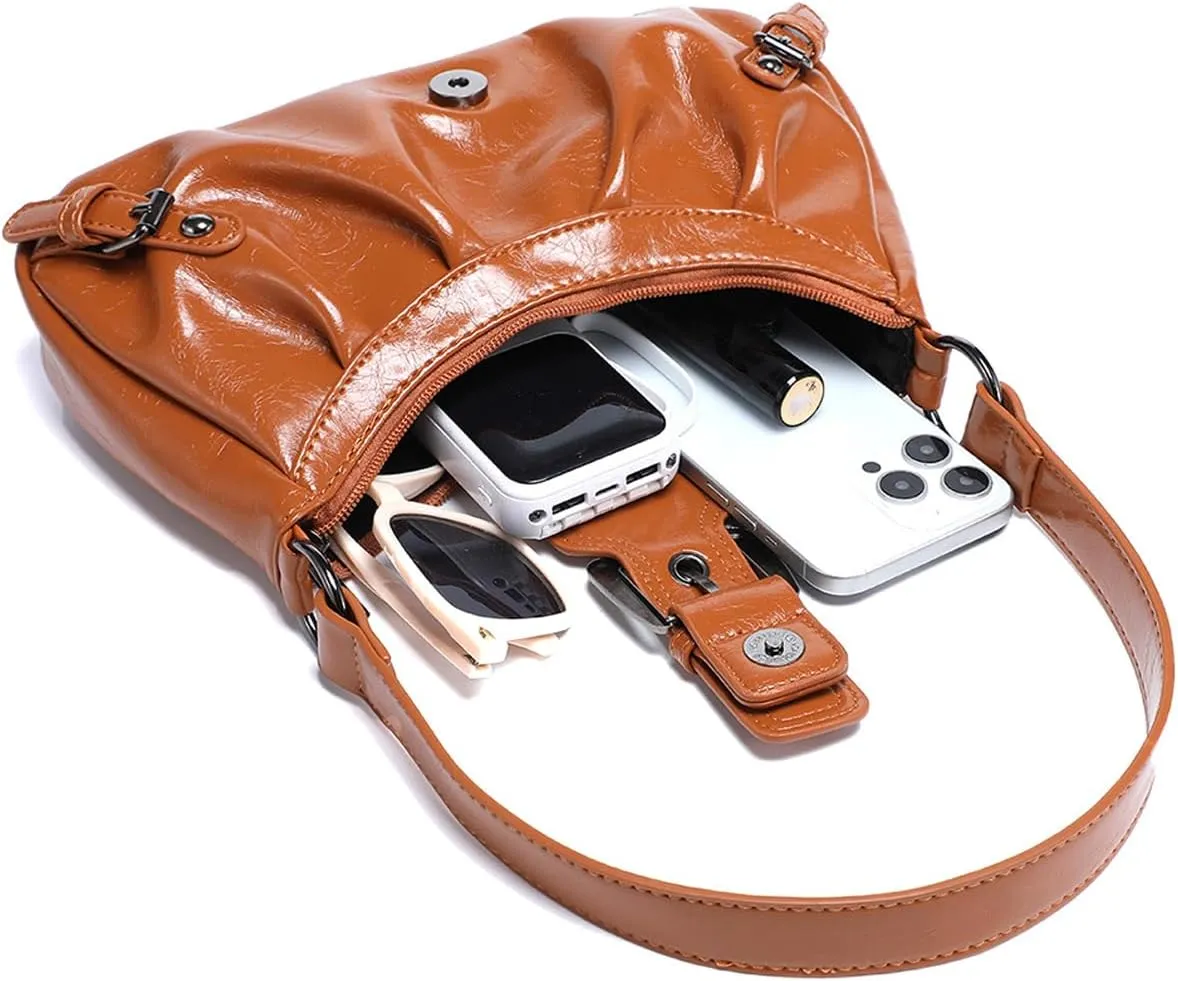 Shoulder Bag for Women Top Handle Handbag Purse Y2K Hobo Clutch Small Punk Purse Trendy