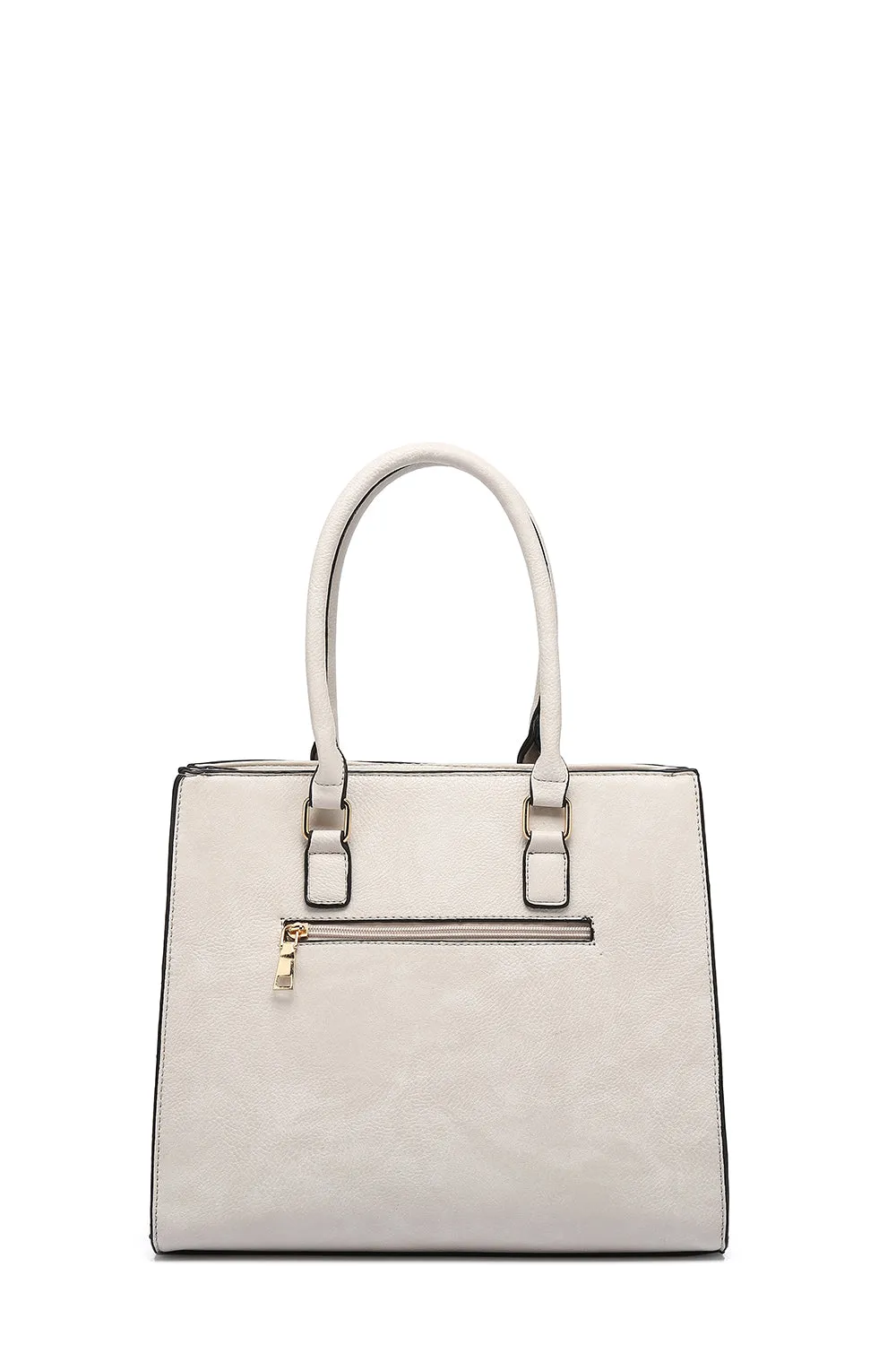 Structured Double Handle Tote 9525