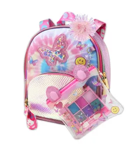 Stylish Beauty Mini Backpack,Tie Dye Butterfly