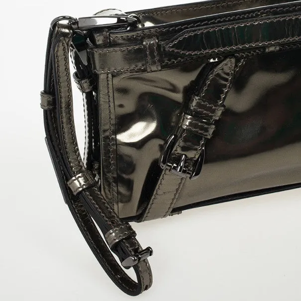 Trendy Inspired Burberry Metallic Clutch