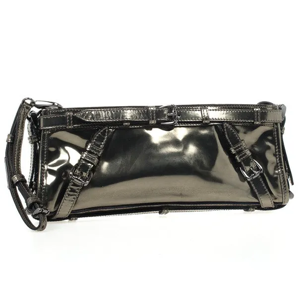 Trendy Inspired Burberry Metallic Clutch