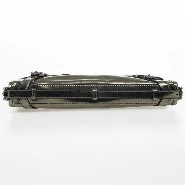 Trendy Inspired Burberry Metallic Clutch