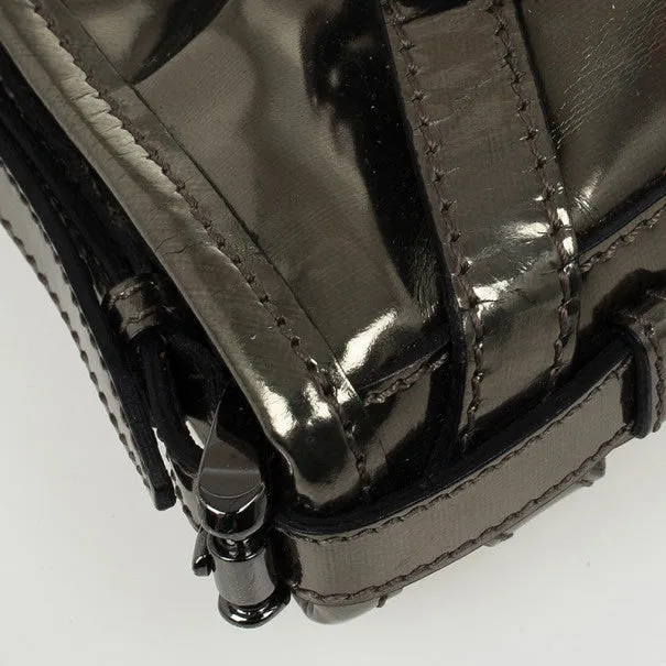 Trendy Inspired Burberry Metallic Clutch