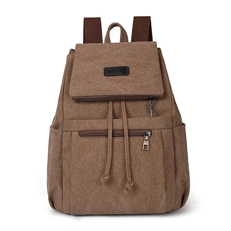 Unisex canvas backpack bag