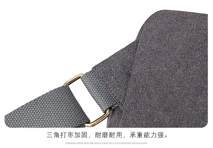 Unisex canvas backpack bag