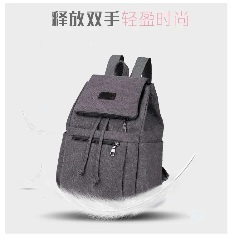 Unisex canvas backpack bag