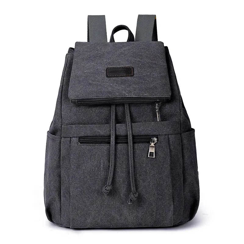 Unisex canvas backpack bag