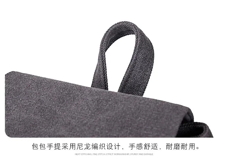 Unisex canvas backpack bag