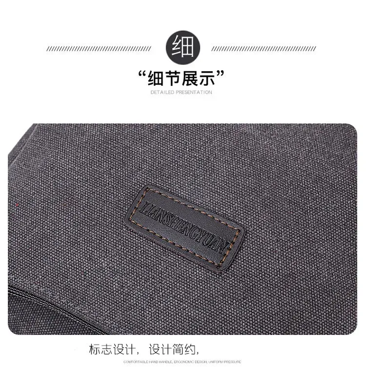 Unisex canvas backpack bag