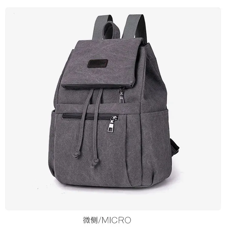 Unisex canvas backpack bag