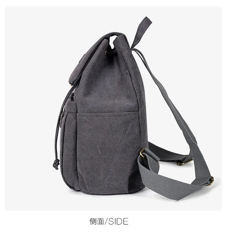 Unisex canvas backpack bag