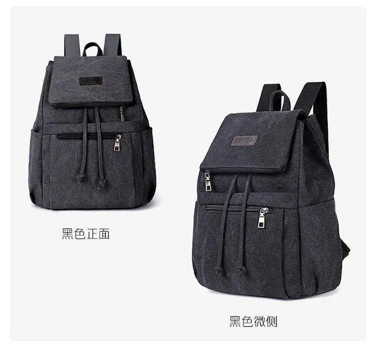 Unisex canvas backpack bag