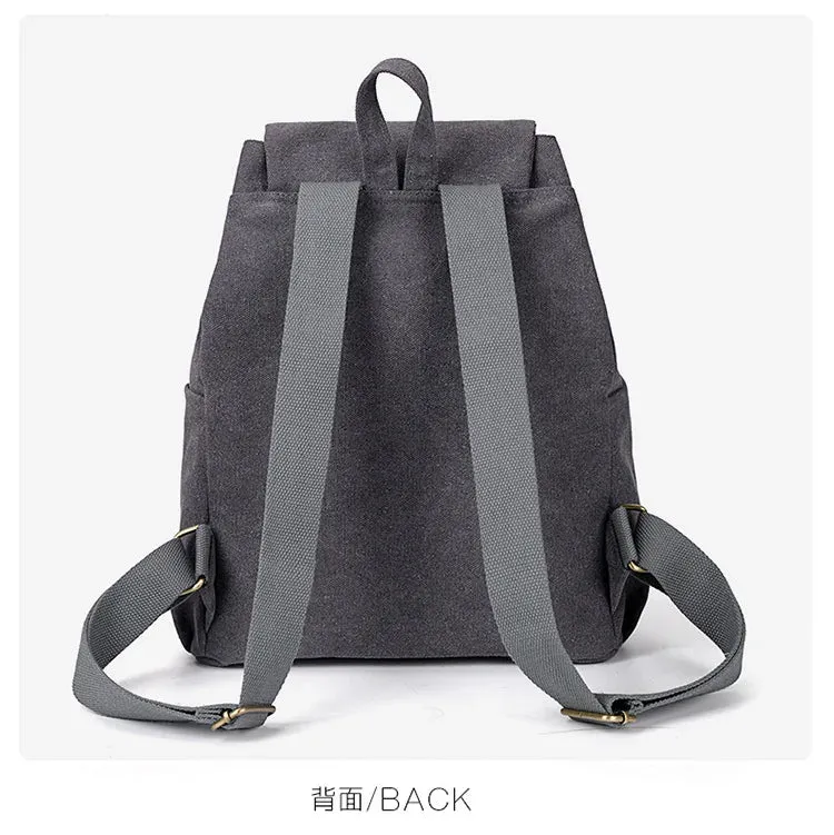 Unisex canvas backpack bag