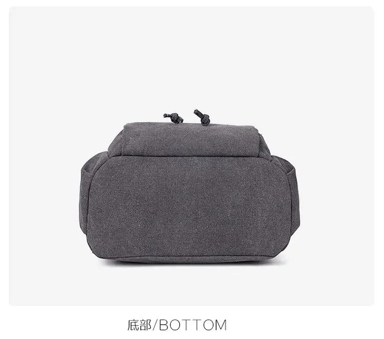 Unisex canvas backpack bag