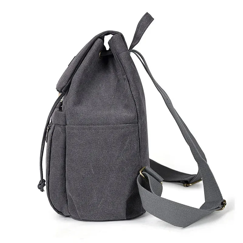 Unisex canvas backpack bag