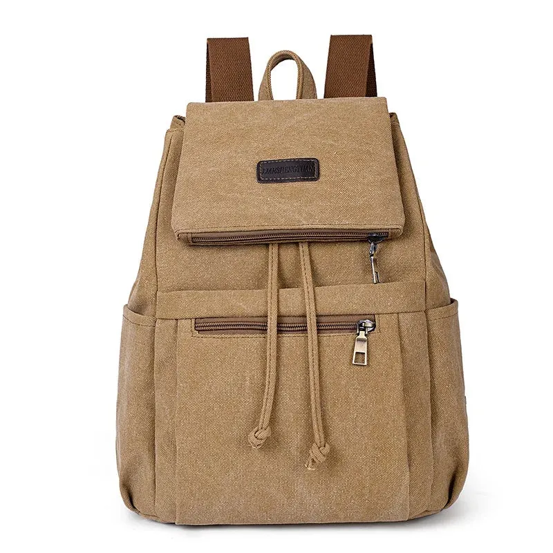 Unisex canvas backpack bag