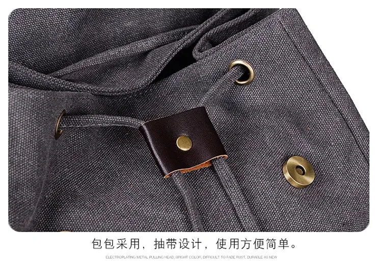 Unisex canvas backpack bag