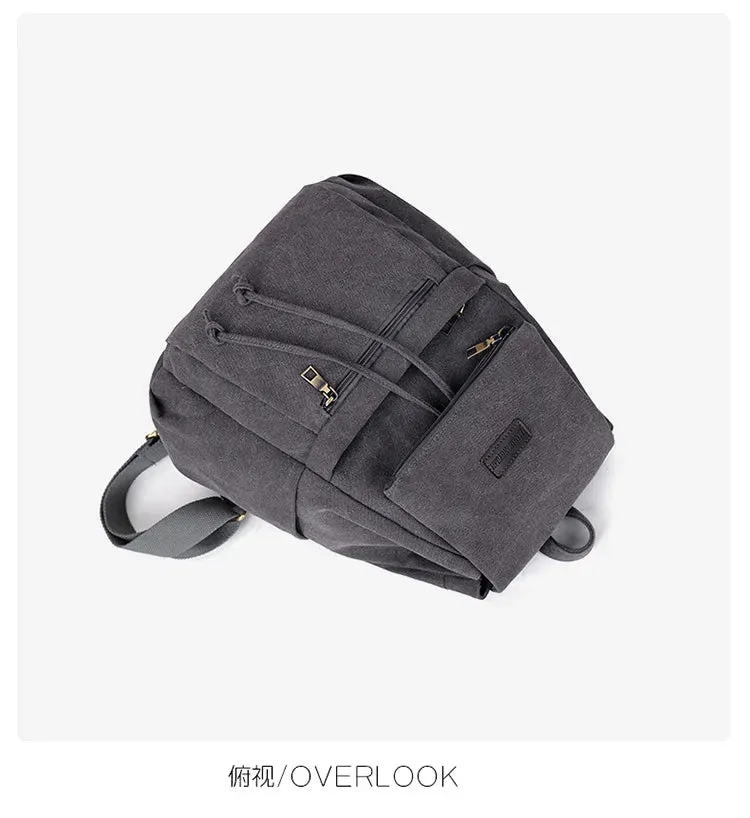 Unisex canvas backpack bag